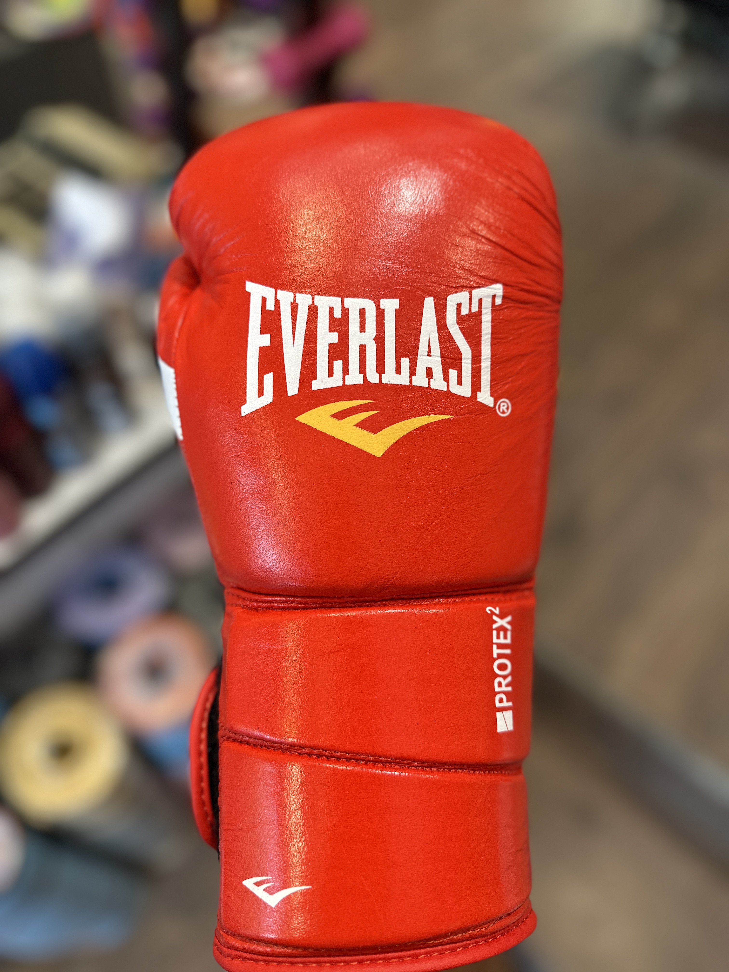 دستکش بوکس چرمی آتل دار EVERLAST PROTEX 2 سایز ۱۲ کد ۱۰۰۳