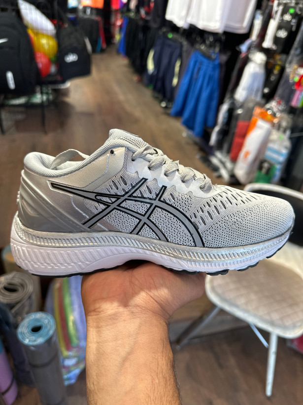 کفش زنانه asics kayano طوسی مشکی کد ۱۰۴۴