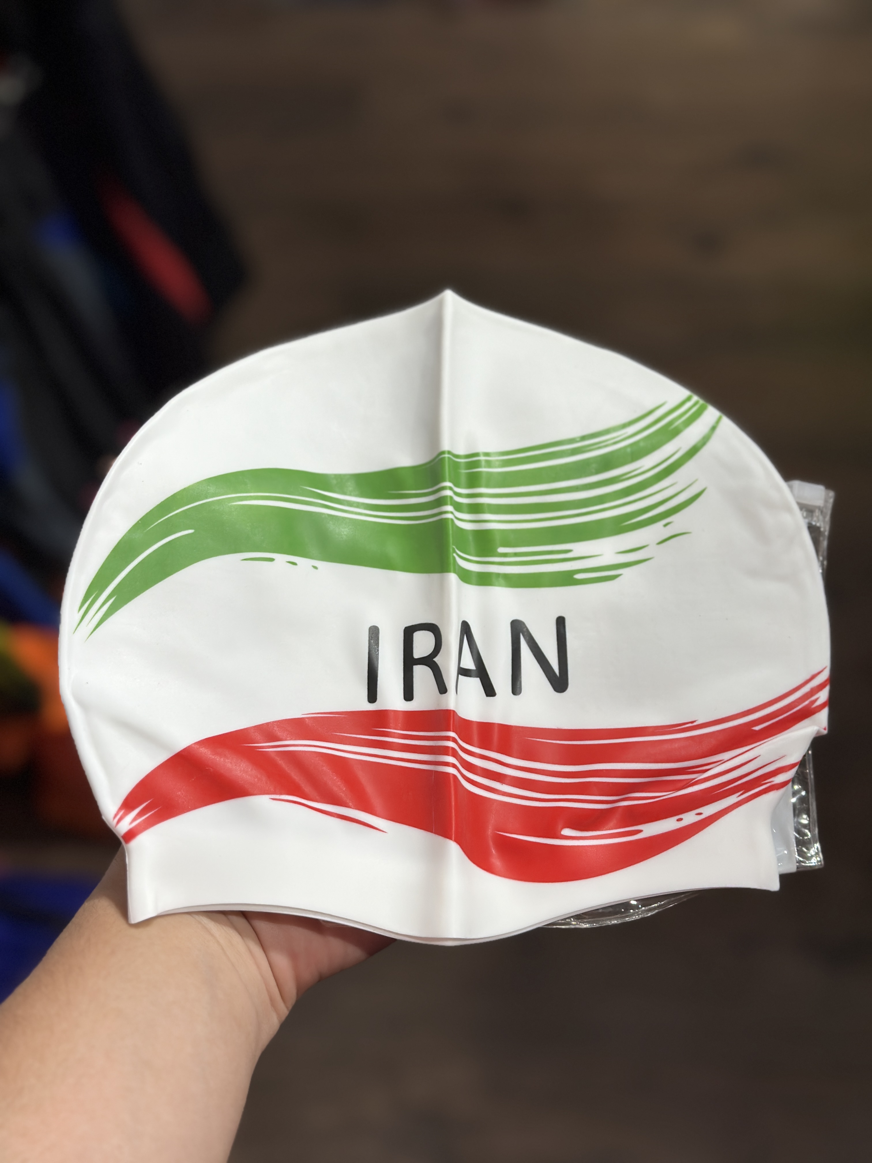کلاه شنا سیلیکونی تیم ملی ایران کد ۱۰۵۸